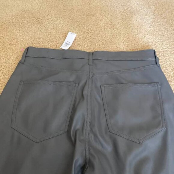 NWT GAP Leather Pants Dove Gray Size 10R Orig. $89.95 - Picture 5 of 9
